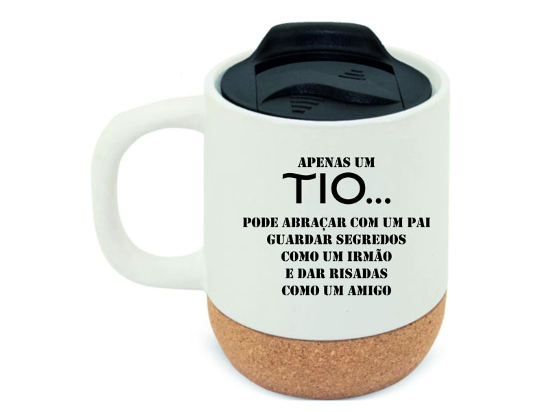 60070T - Caneca cerâmica cortiçaO Seu Presente Personalizado
