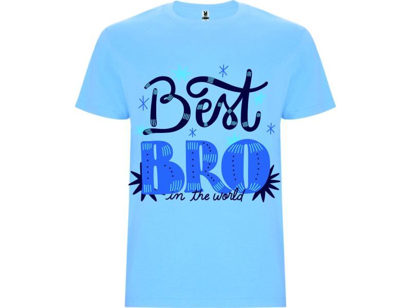 6681_10DS - T-shirts adulto 100% algodão azul CelesteO Seu Presente Personalizado