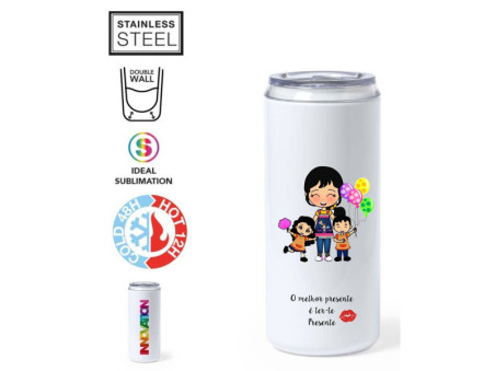 1791EE - Copo térmico de aço inox de dupla parede e 650ml O Seu Presente Personalizado