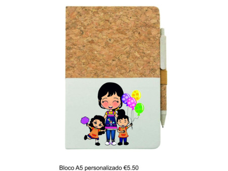 10050EE - Bloco A5 pautadoO Seu Presente Personalizado