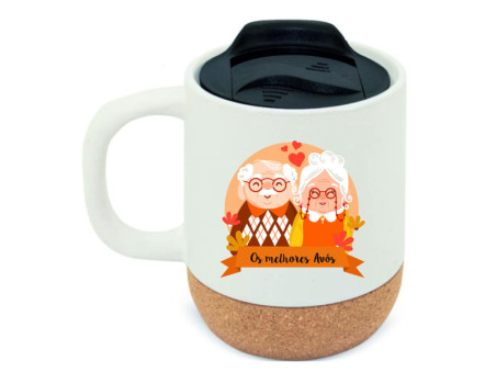 60070A1 - Caneca cerâmica cortiçaO Seu Presente Personalizado