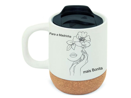 60070MP - Caneca cerâmica cortiçaO Seu Presente Personalizado