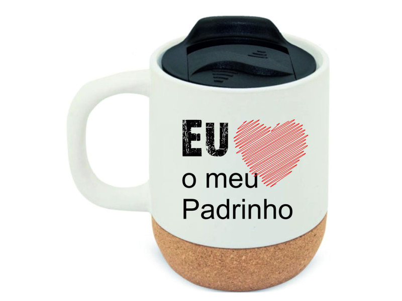 60070MP1 - Caneca cerâmica cortiçaO Seu Presente Personalizado