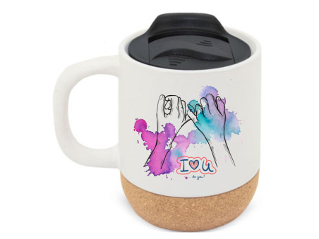 60070AM - Caneca cerâmica cortiçaO Seu Presente Personalizado