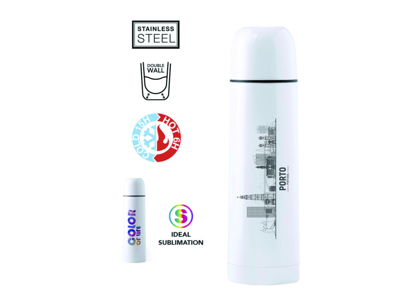 6165PP - Termo Aço Inoxidável 500mlO Seu Presente Personalizado