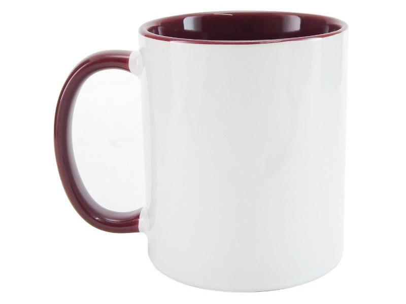 679G - Caneca cerâmica bordeaux 360mlO Seu Presente Personalizado