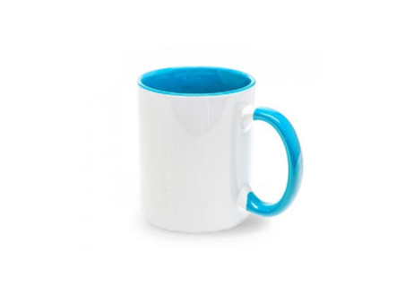 679A - Caneca cerâmica azul claro 360mlO Seu Presente Personalizado