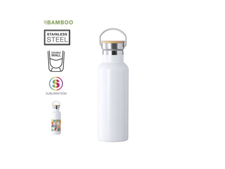 1382 - Garrafa 500ml aço inoxidávelO Seu Presente Personalizado